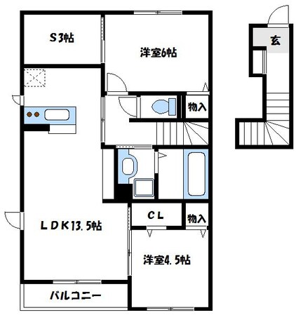 サヌールの物件間取画像